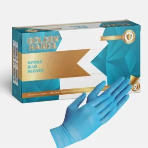 Golden Hands Blue Nitrile Gloves