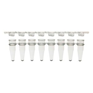 0.2 mL 8-Strip PCR Tubes and Clear, Flat Caps