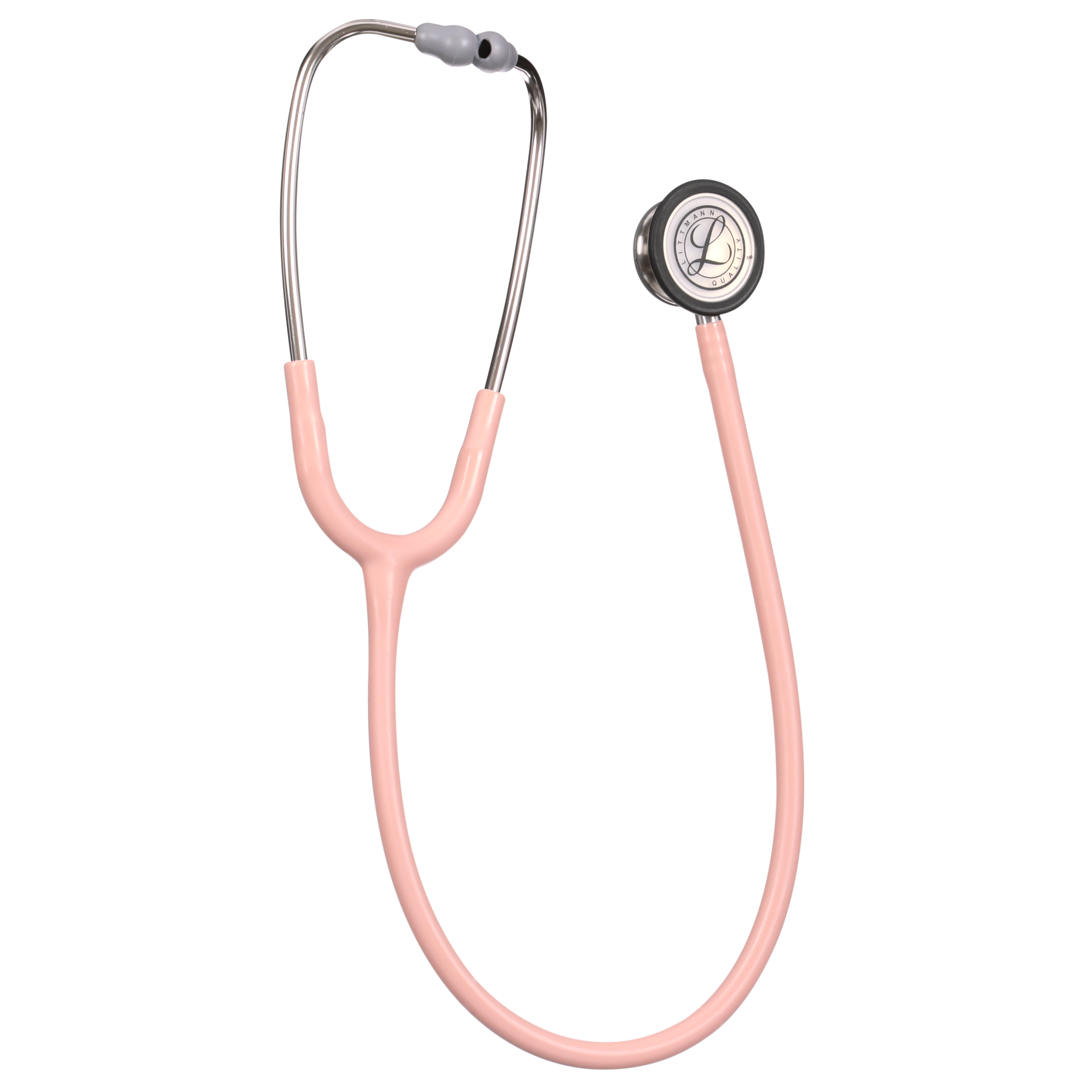 Littmann® Classic III™ Stethoscope, Stainless-finish Chestpiece, Limited Edition Champagne Rose Satin Tube - Image 2
