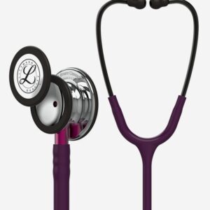 Littmann® Classic III™- Plum Tube, Mirror Chest piece, Pink Stem & Smoke Headset