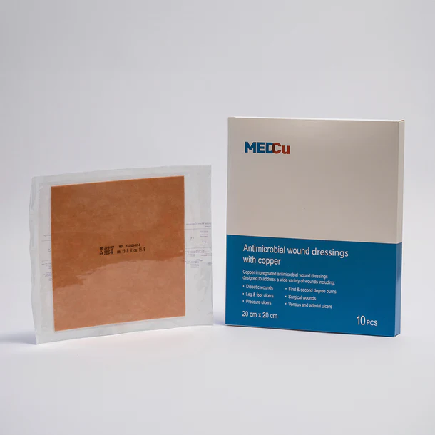 MedCu Antimicrobial Copper Wound Dressings 20cm x 20cm