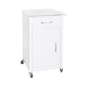 Single Bedside Locker - Stainless Steel Top