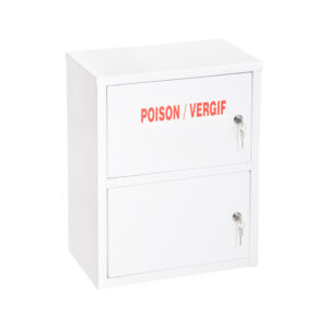 One On Top Of Another Lockable Poison Cabinet