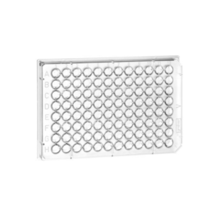 96 Well Polystyrene Microplate with V-Bottom, Clear